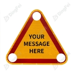 Reflective Aluminum Sign - Reflective Warning Metal Aluminum Traffic Triangle Sign